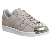 Adidas Superstar 80's Metal Toe Clear Grey Ostrich Metallic Silver